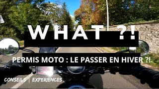 Passer son permis moto EN HIVER cest MOINS CHER et PLUS SIMPLE   WHAT [upl. by Tabby]