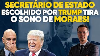 A casa caiu Alexandre de Moraes não dorme mais com novo Secretário de Estado de Trump [upl. by Dorothi]