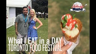 What I ATE in a Day at a FOOD Festival  TASTE of TORONTO  Best Chefs [upl. by Eedna440]