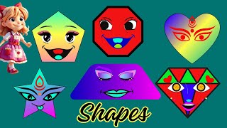 Shapes Song  Educational Nursery Rhymes  Kidsjourney [upl. by Urd]