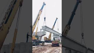 Precast concrete girder construction youtubeshorts [upl. by Lewin657]