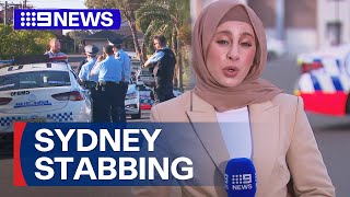 Man in police custody after fatal Western Sydney stabbing  9 News Australia [upl. by Pax981]