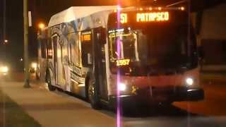 MTA Maryland 2006 New Flyer DE40LFR Hybrid 06004 on Route 51  Patapsco Avenue [upl. by Eiluj]