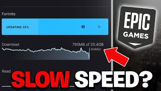 🔧EPIC GAMES SLOW DOWNLOAD SPEED FIXED  2 SIMPLE FIXES [upl. by Macilroy322]