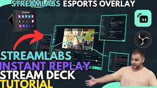 TUTORIAL Streamlabs eSports Theme Instant Replay  Stream Deck Set up  Settings FREE [upl. by Maddie]