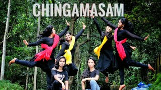 ChingamasamDance ChoreoMeesa MadhavanDileepDiksha girls [upl. by Lokcin]