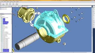 How to use Exploded view on a 3D model with 3D modeling software [upl. by Anaylil]