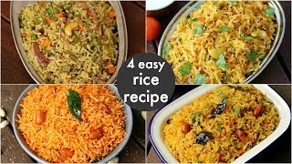 4 easy instant rice recipes  lunch box recipes amp ideas  बच्चों की पसंदीदा लंच बॉक्स रेसिपीज [upl. by Aitrop406]