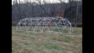 Geodesic Tunnel Dome with 4 Extensions [upl. by Ysirhc]