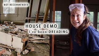 house demo I’ve been DREADING  thrift shop with us  XO MaCenna Vlogs [upl. by Ahsilam]