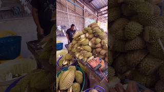 Amazing Durian Cutting Skill for Fried Durian Fruits Cutting Skill [upl. by Annoed]