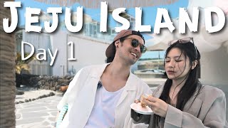 JEJU VLOG day 1  Car Rental Cafes Sashimi and Soju with Locals [upl. by Anitsua]