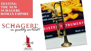 ACB Show and Tell The Beautifully Versatile Schagerl Roman Empire Trumpet in AntiqueGold Finish [upl. by Tfat992]