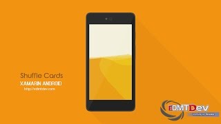 Xamarin Android Tutorial  Shuffle Cards [upl. by Newcomb]