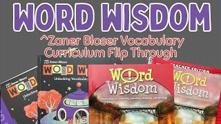 Zaner Bloser Word Wisdom Vocabulary FLIP THROUGH  Secular Homeschool Curriculum [upl. by Porty]