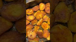 Crispy Roast Potatoes with Rosemary and Garlic thanksgivingrecipes potatorecipe comfortfood [upl. by Vonni]