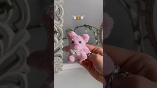 How to make a bear out of POM POMS 😭🧸💓 diy [upl. by Giovanni309]