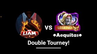 Double Tourney Matches vs Aequitas [upl. by Nylehtak]