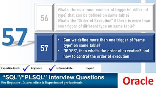 Oracle PL SQL interview question  Creating Same Type of trigger on same table [upl. by Boyes]