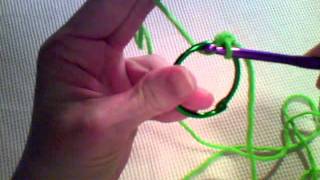 How to Crochet  Single crochet into a ring [upl. by Santana]