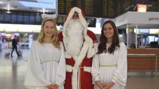 Frohe Weihnachten  Die Mitarbeiter vom Hannover Airport und ihre Weihnachtsgrüße [upl. by Namaan]