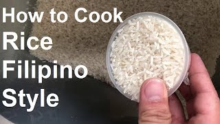 How to Cook Rice Filipino Style [upl. by Anaillil]