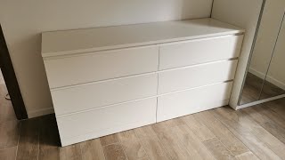 Assembling IKEA furniture  MALM  Chest of 6 drawers 6drawer dresser [upl. by Marisa]