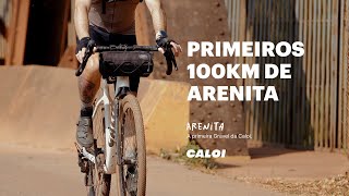 PRIMEIROS 100KM DE ARENITA primeira gravel da Caloi gravel caloi bike [upl. by Dnaletak396]