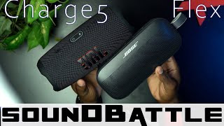 Bose SoundLink Flex vs JBL Charge 5 Binaural Sound Samples [upl. by Mailiw]