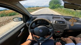 Fiat Punto 13 MultiJet 2006 70HP  POV Test Drive [upl. by Yemirej]