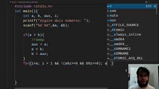 MDC Algoritmo de Euclides Linguagem C [upl. by Liatris]