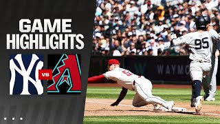 Yankees vs Dbacks Game Highlights 4324  MLB Highlights [upl. by Halil]