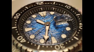 SEIKO Prospex King Turtle Save the Ocean Manta Ray SRPE39K1 [upl. by Norre]