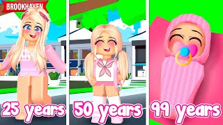 THE OLDER I GET THE YOUNGER I LOOK IN ROBLOX BROOKHAVEN [upl. by Annabella]