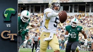 Georgia Tech vs Tulane  2015 ACC Football Highlights [upl. by Peirsen]