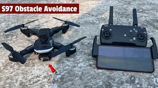 S97 Obstacle Avoidance Foldable Drone With Remotely Adjustable Camera￼ [upl. by Wini685]