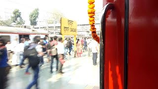 मध्य रेल की राजधानी का खतरनाक ढंग से दादर से निकलना  Scary Skip of Dadar by Aapli Rajdhani [upl. by Brook]