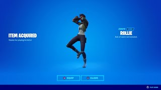 HOW TO GET NEW ROLLIE EMOTE IN FORTNITE [upl. by Enilatan]