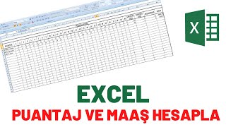 Excel Puantaj ve Maaş Hesaplama Tablosu  EXCEL Eğitim [upl. by Nerual386]