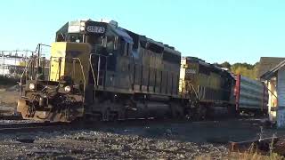 B CSX L072w turned and heads 8873w 8009e with 30 cars for Northern ME Junction October 11 2024 [upl. by Mariko]