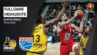 MHP RIESEN Ludwigsburg vs SYNTAINICS MBC  Full Game Highlights  BBL Pokal Achtelfinale 2425 [upl. by Bullion734]