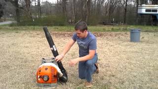 STIHL BR 600 blower review [upl. by Hpesoj331]