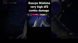 Kazuya Mishima very high df2 combo damage [upl. by Luapnhoj]