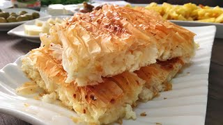 BAKLAVA YUFKASINDAN 5 DAKÄ°KADA HAZIRLAYABÄ°LECEÄÄ°NÄ°Z SU BÃ–REÄÄ° TADINDA PEYNÄ°RLÄ° BÃ–REK [upl. by Ahseket728]