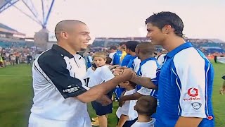 The Only Time Ronaldo R9 amp Cristiano Ronaldo CR7 Met In A Football Match [upl. by Maice247]