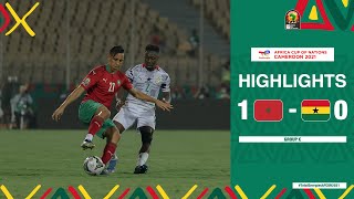 Morocco 🆚 Ghana Highlights  TotalEnergiesAFCON2021  Group C [upl. by Anoj]