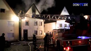 Wohnhausbrand Dillingen ad Donau [upl. by Ahse]