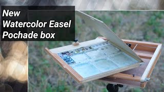 Handmade New Watercolor Easel Pochade box [upl. by Vick]