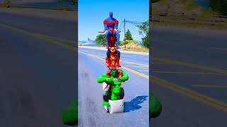 HULK SAVES SPIDERMAN SKIBIDI BORTHERS FROM VENOM HIJACK 🥺😭 hulk gta5 shorts [upl. by Drogin]