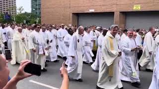 Father Daniel in Procession at the National Eucharistic Congress [upl. by Crisey]